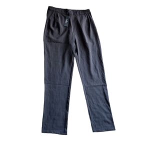 NWT Lulus Dress Pants Sz M Black Trouser High Rise Skinny Office Classic Career